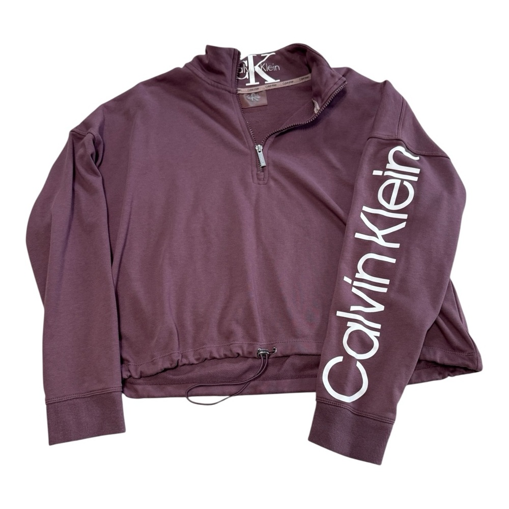 Calvin Klein Plum Quarter-Zip Pullover